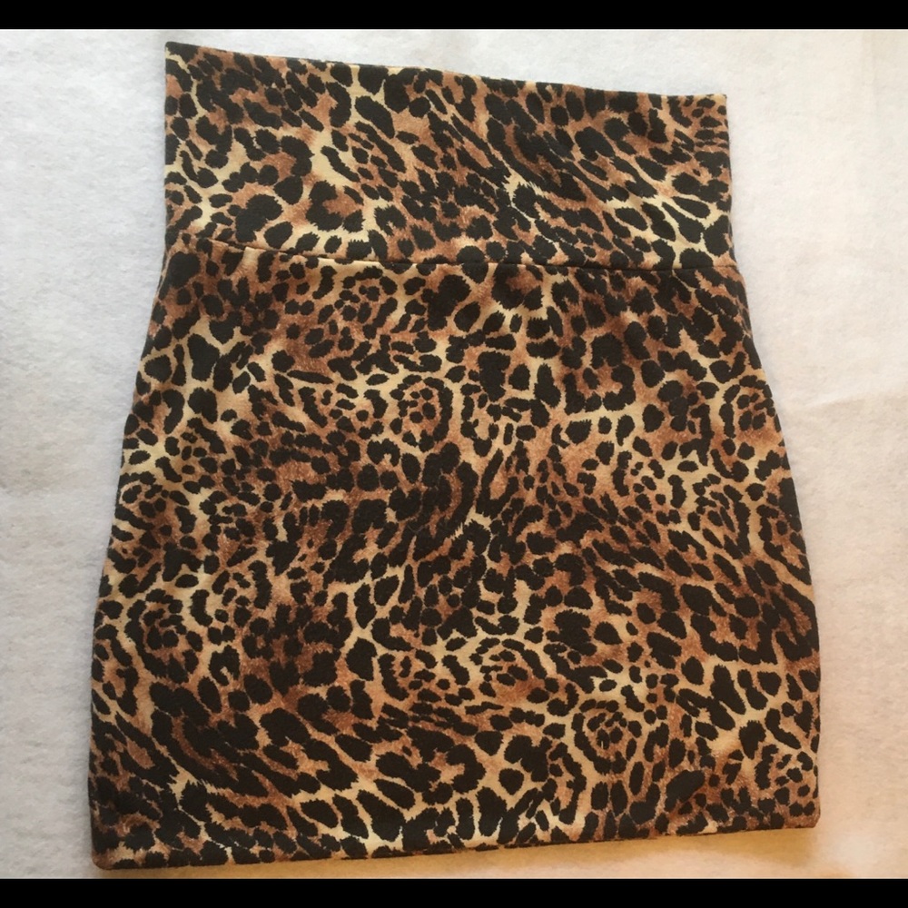 Love Culture Girl’s Skirt Leopard Animal  Print M